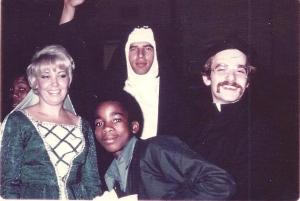 I became Father Guido for a halloween dance where only the teacher chaperones came in costume.