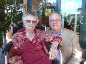 My mother with me in 2009